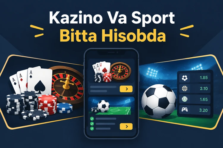 Kazino Va Sport Bitta Hisobda